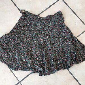 Vintage floral mini skirt